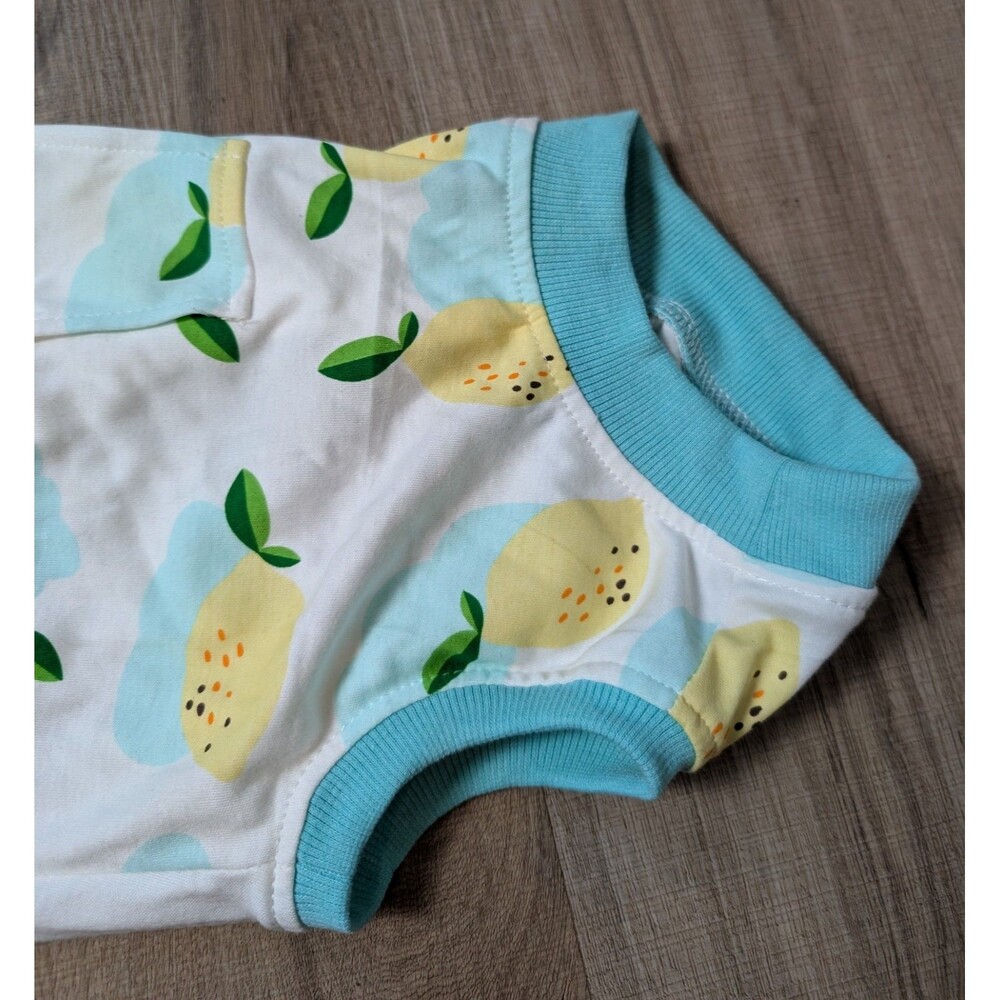 NWT Recovery Suit Dog Surgery Size M Lemon Print Body Wrap Anti-Licking - Picture 5 of 9